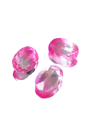 Yaozixa 100 Adet Gradient Pembe Oval Uçlu Reçine Tırnak Taşı - Dıy Buzlu Parlak Manikür Aksesuarı