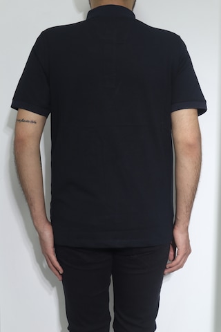 Santa Dmc Tekstil Erkek Cepsiz Desenli Spor Kesim Rahat Kalıp Polo Yaka T-shirt Lacivert