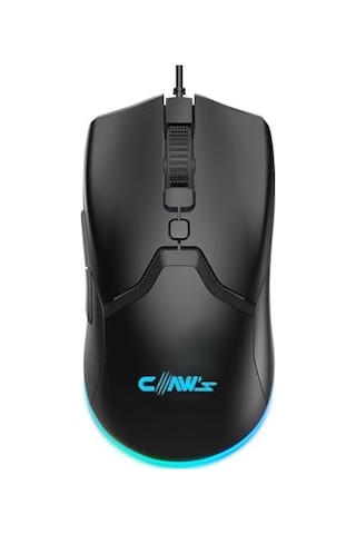 Cerberus Pixart Paw3519 Sensörlü 4200 Dpi Wide Rgb Özel Abs Doku Kablolu Gaming Mouse - Siyah