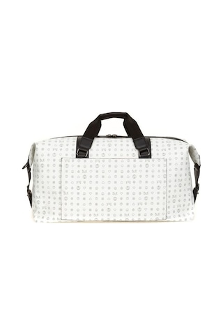 Bilik Deri Monogram Beyaz Unisex Seyahat Çantası Rh25 Duffle-mn 001
