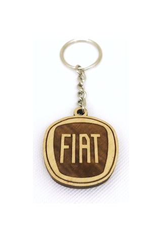 Fiat 2 Li Lüks Araç Boyun Yastığı 5 Renk Ahşap Anahtarlık