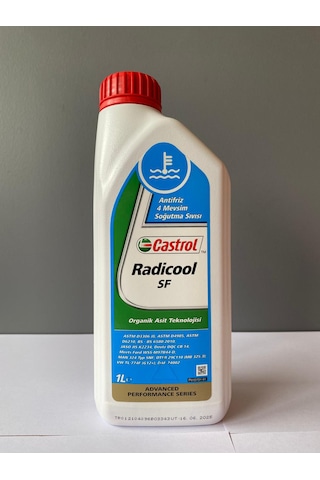 Castrol Radicool Sf Organik Kırmızı Renk 1 Litre Antifriz 06/2025 Üretim Kırmızı