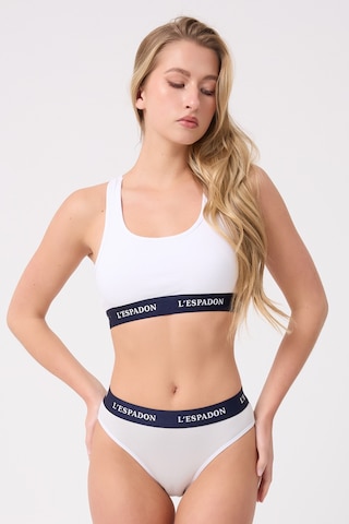 Racer Crop Top Racer Back Crop Top -3085 Beyaz