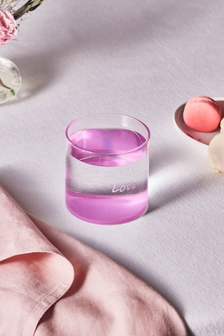 Karaca Mito Cam Su Bardağı 330 Ml Pembe Pembe