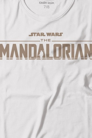 The Mandalorian Bebek Yoda Cep Tasarımı Star Wars Baskılı Tişört Çocuk T-shirt 001