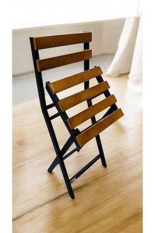 Balkon Bahçe Mutfak Bistro Set Katlanır Masa-sandalye 1 Adet Sarı