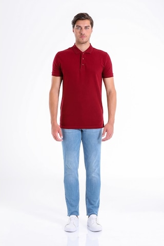 Hatemoğlu Regular Fit Pamuk Polo Yaka Erkek Tişört - Bordo