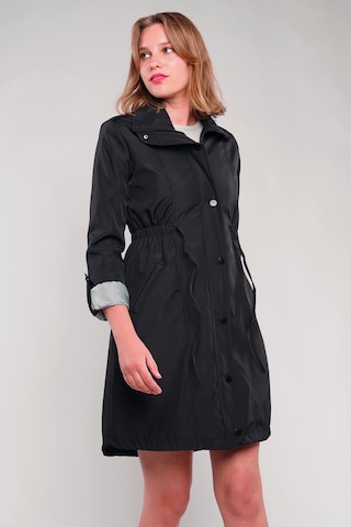 Gabria Kol Katlamalı Trenchcoat Siyah