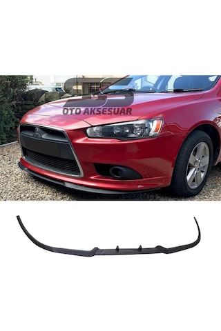 Mitsubishi Lancer Evo Cupra R Uyumlu Ön Lip Mat Siyah Ön Tampon Lip