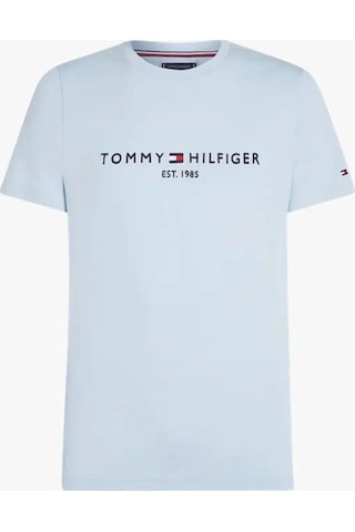 Tommy Hilfiger Erkek Mavi Slim Fit T-shirt Mavi