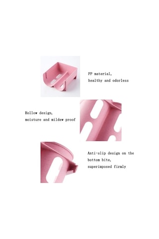 Dancemonkey 5 Adet Pembe Buzdolabı Saklama Kutusu, İçecek Depolama Rafları Çok Renkli