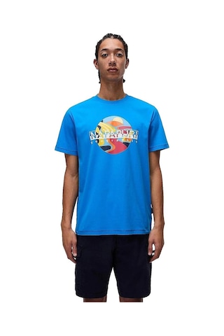 Napapijri S-valdor Ss T-shirt - Np0a4ıe6b2w1-10435 Mavi