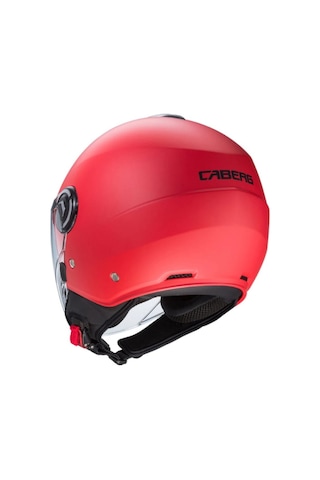 Caberg Riviera V4 Güneş Vizörlü Yarım Açık Motosiklet Kaskı Mat Kırmızı