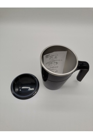 Pazly Ve Vantuzlu Termos Siyah Şık Ofis Modern Ml Düşmeyen Bardak 500 Dq Siyah