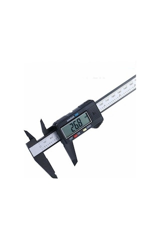 Kumpas Dijital Karbon Fiber Hassas 150Mm Kalınlık Ölçer Pil Dahil N11.1046