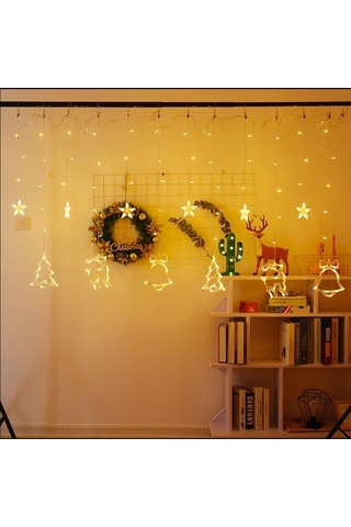 Besthome1 Noel Dekorasyon Çan Ve Geyik Işıkları, Rc Pil Kutusu, Sıcak Beyaz Işık Diğer