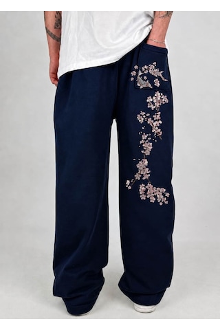 Zaee Sakura Flow Baggy Eşofman Altı Lacivert