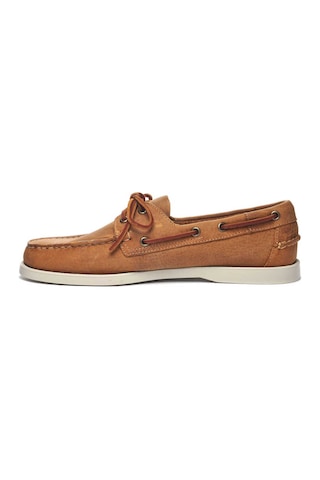 Sebago Docksides Portland Crazy Horse Erkek Deri Ayakkabı Kahvere Kahverengi