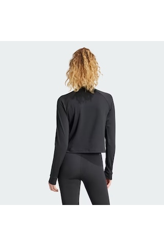 Adidas Tr-es 1/4zip Kadın Fermuarlı Sweatshirt Is4028 Siyah