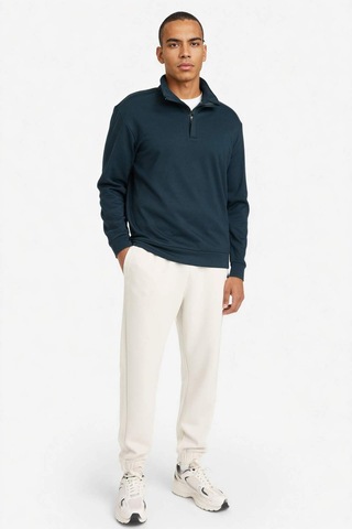 Defacto Standart Fit Modal Sweatshirt G8148ax25wnnv255 Lacivert-nv255