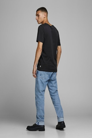 Jack & Jones Jack Jones Erkek Bisiklet Yaka Tişört 12156101 Siyah