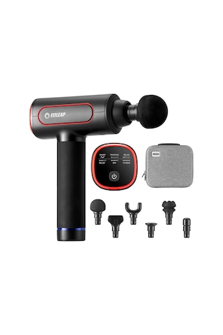 Fitleap Masaj Tabancası, 6 Başlıklı Ve 6 Modlu Massage Gun Pro, 3200 Rpm'lik Kas Masajı Ve Boyun, Sırt, Omuzlar Ve Bacaklar İçin Usb-c Şarj Portu