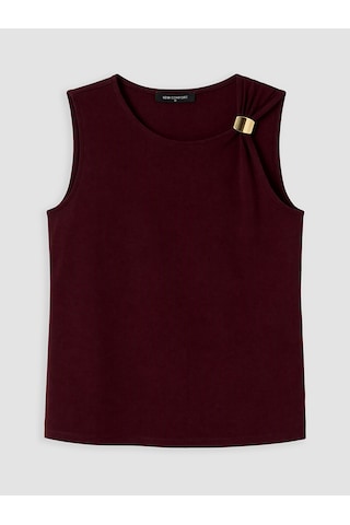 Lcw Comfort Bordo Matal Aplikeli Kadın Atlet