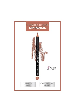 Note Cosmetique Ultra Rich Color Lip Pencil Dudak Kalemi 01 Sandy - Nude