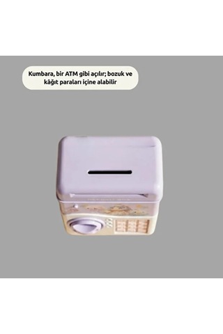 Müzikli Kumbara - Işıklı - Şifreli Atm Tasarımlı Çok Renkli