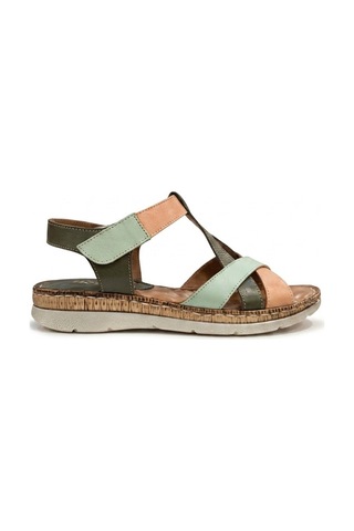 Haki-multi Kadın Hakiki Deri Sandalet 213.s-553