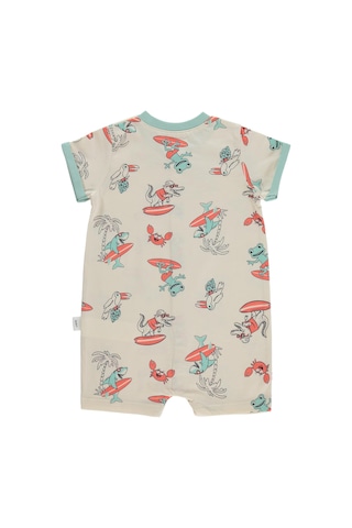 Civil Baby Surf Baskılı 6-18 Ay Tulum - Bej Açık Bej