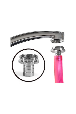 Aletçantam Batarya Hortum Takma Rekoru Dıştan Dişli Boru Ucu Krom