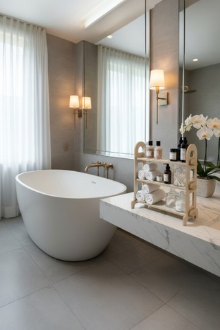 Gri Ahşap Mutfak & Banyo Organizeri Çok Amaçlı Şık Ve Modern Tasarım - Baharatlık Diğer