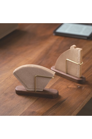 Mufunye Ahşap V60 Kahve Filtre Kağıdı Saklama Kutusu, Tam Kapaklı Toz Koruyucu, Ev Ve Café İçin Evrensel Kullanimlı Ahşap Rahatlıklı Tutucu Diğer