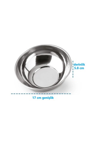 Hsgl Kase Tas Çorba Yoğurt Vb Çelilk 430 Tas Genişlik 17 Cm Tas No:4