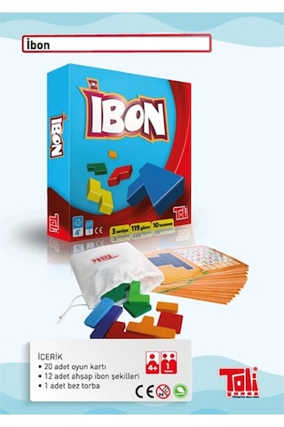 Toli Games ibon Ahşap Şekil Zeka Oyunu.
