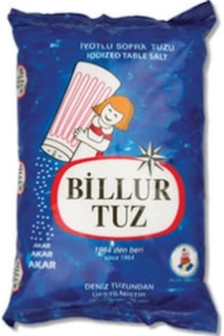 Billur Tuz İyotlu Sofra Tuzu 750 G Billur Tuz İyotlu Sofra Tuzu 750 G