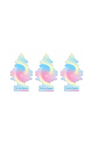 Little Trees 3'Lü Set Cotton Candy - Pamuk Şeker Oto Kokusu