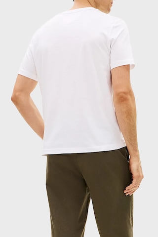 Tommy Hilfiger Erkek T Shirt Mw0mw42367 Ybr Beyaz Beyaz