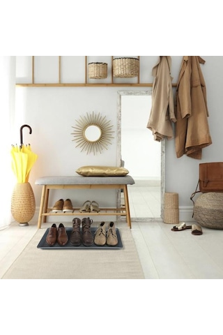 Decobella Çok Amaçlı Ayakkabı Tepsisi Gri