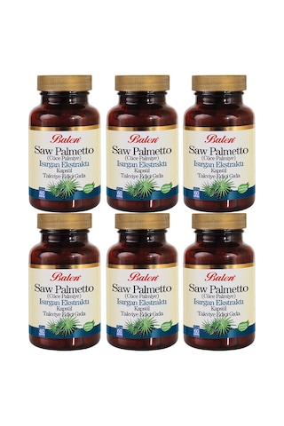Balen Saw Palmetto (Cüce Palmiye) Isirgan Ekstrakti Kapsül 60 Kapsül 6 Adet