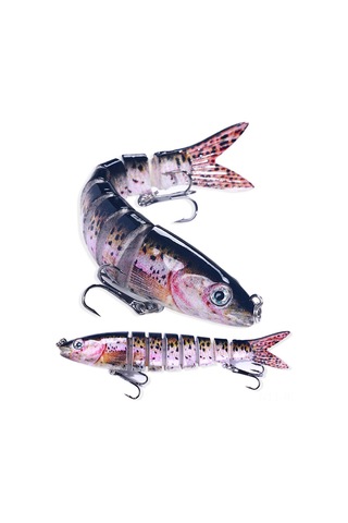 Reedark 13.4cm Çok Eklemli Yapay Yem, Gerçekçi Pike Wobblers, 18.6g Sert Swimbait Crankbait