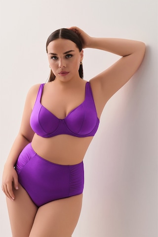 Suwen Balenli Bikini Üst Sbn26950c099 Mor