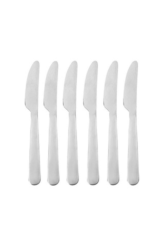 Ikea Dragon Tatlı Bıçağı, Paslanmaz Çelik, 18 Cm, 6 Adet çok renkli