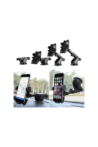 Araç İçin Telefon Tutucu, 360 Derece Dönebilen, Tüm Telefonlara Uyumludur, Suv, Tır, Kamyonet, Pick Up, Panelvan İçin Extra Uzun Teleskopik Tutucu