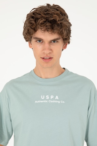 U.S. Polo Assn. Erkek Comfort Fit Bisiklet Yaka Su Yeşili Tişört 50294322-VR048