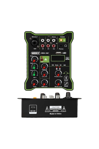 Midex Cx1 Functional Paket-4 Stüdyo Mikrofon Ses Kartlı Mikser Kulaklık Stand