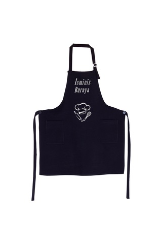 Mutfak Önlüğü Kişiye Ve İsme Özel Nakışlı Mutfak Önlüğü Şef 2 Farklı Renkler Siyah