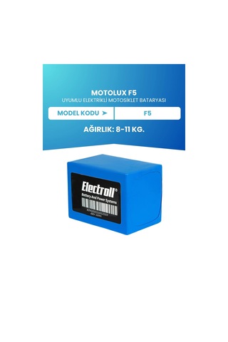 Motolux F5 Uyumlu Batarya Standart Kapasite Lifepo4 48v 18ah Elektrikli Motosiklet Bataryası