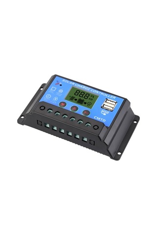 Besthome1 Güneş Enerjisi Kontrol Cihazı 12v/24v 20a Akıllı Pwm Lcd Ekranlı, Usb Çıkışı, Pil Koruma